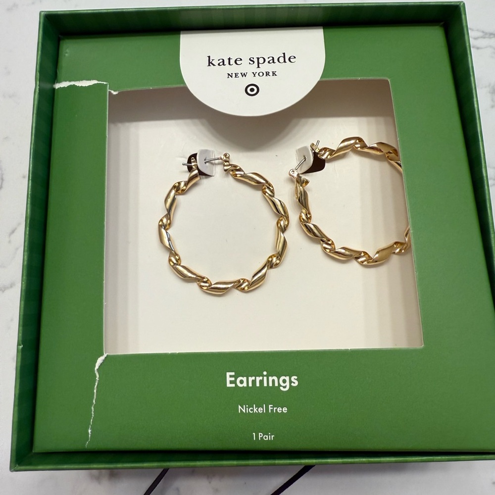 Kate Spade x Target Twisted Gold Earrings